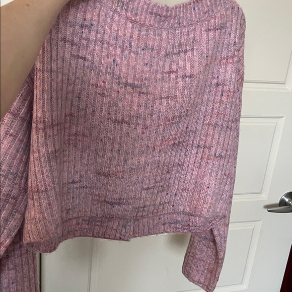 BP Pink Button-Up Ribbed Cardigan - Picture 3 of 6